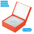PATIKIL Cardboard Freezer Box, 2Pcs 81 Places Tube Rack for 1.5/1.8/2.0ml Micro Centrifuge Tubes