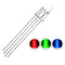 CHANZON 100 pcs 5mm RGB Multicolor LED Diode Lights - Common Cathode, Clear Round Transparent 4 pin