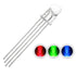 CHANZON 100 pcs 5mm RGB Multicolor LED Diode Lights - Common Cathode, Clear Round Transparent 4 pin