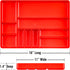 Ernst Manufacturing Home Organizer Tray, 10-Compartments, Red (5010)