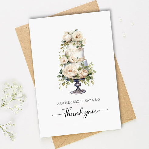 50 Pack 10 4x6In Wedding Thank You Cards with Envelope, Designs Notes Bulk Wedding Gift Card, Mr & Mrs Thank You Cards