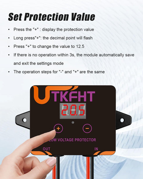 UTKFHT M18 18V 20V Upgrade Power Wheel Adapter Kit Compatible with Dewalt Battery with Voltage Regulator Fuse and Wire