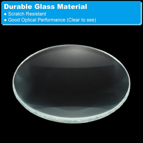 PATIKIL 4" (100mm) Focal Length Double Convex Lens, 3 Pack for Physics Experiment, Clear