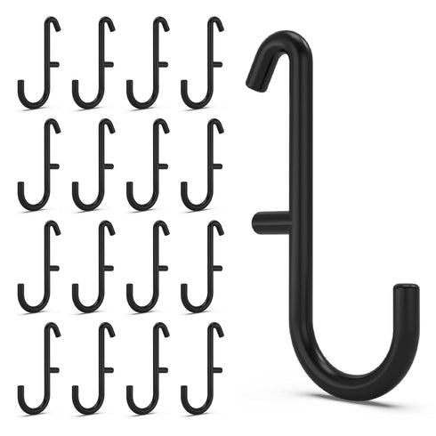 Pegboard Hooks ONLY for IKEA Skadis Pegboard, Black, 16 Pack Accessories Compatible with IKEA SKADIS