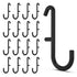Pegboard Hooks ONLY for IKEA Skadis Pegboard, Black, 16 Pack Accessories Compatible with IKEA SKADIS