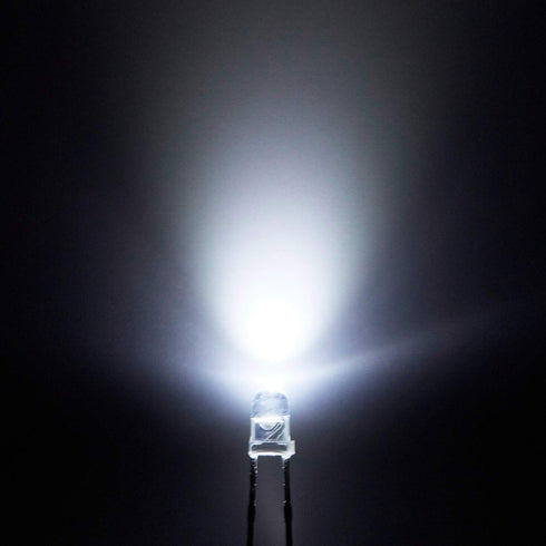 20 3mm 12V) 560 1/4W 24awg Bulb Chanzon pcs Pre-Wired White LED Diode Lights (Clear Round Transparent Lens DC with ohms