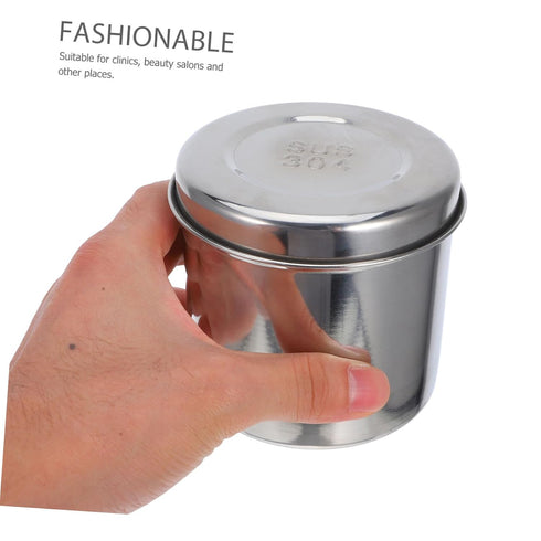 ELAYARD Stainless Steel Storage Jar for Dressings Gauze Premium Unguent Holder Canister for Salons for Items