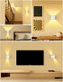GeyouLux 10-100% Dimmable 2700-6500K, 3 5000mAh 2-Pack Motion Sensor Wall Lights, Wireless Rechargeable Wall Sconce