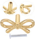 POPETPOP Brass Bow Drawer Pulls Vintage Bowknot Cabinet Handle for Dressers Wardrobes Shoe Cabinets Bedside Tables