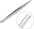 Long Forceps Tweezers, Precision Curved Science Surgical Tongs, Serrated Bent Tweezers with Knurled Handles (1PCS)