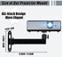 2-Be-Best 7.87IN 20CM 1/4" M4 M6 Projector Wall Mount Mini Projector Mount Length / Wall Projectors Mounts Adjustable