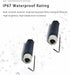 2 Pcs M8 Plug Waterproof 4 Pin Connector, Field Wireable Connector M8 Female Plug 4 Pin Shielded