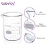 4pcs 250ml Upgraded Thick Glass Beakers, Griffin Low Form Beaker Set with Double Scale