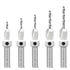 YOUYAR Carbide Tipped Pro Countersink Drill Bit Set #4, 6, 8, 10, 12, 5-Piece Tapered Drill Bit for Woodworking