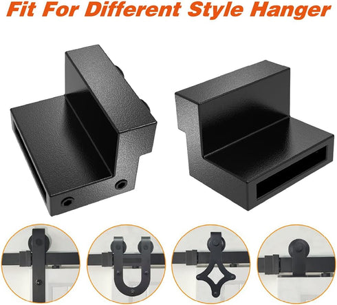 ZEKOO Steel Stopper Limit Device for Sliding Barn Door Hardware Track Roller Stop Kit Accessories