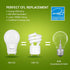 DEWENWILS GU24 LED Light Bulb, 60W Equivalent, 9W 800 Lumens, Dimmable, 5000K Daylight White, 4 Pack