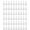 JCBIZ 60PCS Essential Oil Bottle Anti Theft Long Dropper Plugs Plastic Transparent Sealing