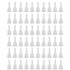JCBIZ 60PCS Essential Oil Bottle Anti Theft Long Dropper Plugs Plastic Transparent Sealing