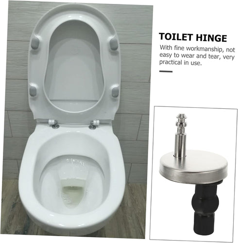 ARTIBETTER Toilet Seat Hinges Replacement Kit with Quick Release Fixings and Bolts for Standard Toilet Seat Accessories
