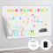 Magnetic Dry Erase Whiteboard Paper, 12 x 8 Inch Self Adhesive Magnetic Dry Erase Board Sticker for Wall
