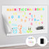 Magnetic Dry Erase Whiteboard Paper, 12 x 8 Inch Self Adhesive Magnetic Dry Erase Board Sticker for Wall