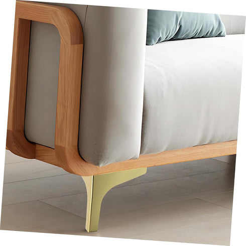 2pcs TEHAUX Modern Metal Sofa Legs for Stability Triangle Feet for Easy Installation Tv Stand Bedside Table Shoe
