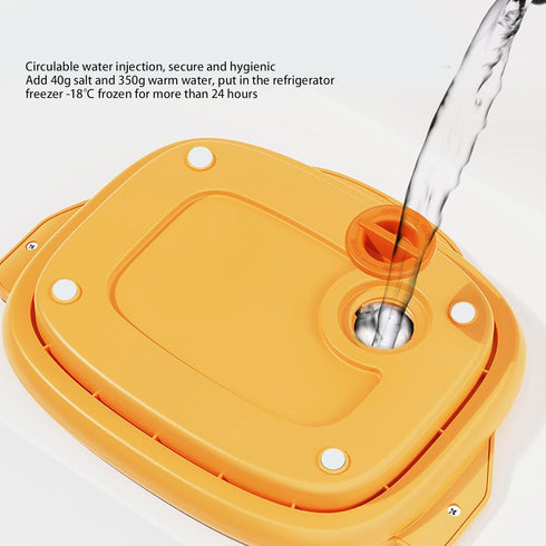 304 2 Rolled Ice Cream Maker, Stainless Steel Instant Ice Cream Roller Tray Board with Scrapers, Food Grade Freezing