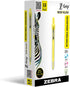 Zebra Pen Z-Grip Retractable Highlighter Marker Set, Chisel Tip, Neon Yellow, 12-Pack