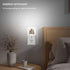 Jahiona White,0.5W LED Night Light Lamp with Smart Sensor Dusk to Dawn Sensor,Watercolor Gingerbread Man with Presents