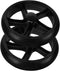 PRETYZOOM 2pcs Folding Cart Wheel Laundry Rolling Cart Wheels Replacement Shopping Stair