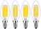 E14 LED Bulb Dimmable, 60W Equivalent, 2700K Warm White, 6W 600 Lumens, E14 Edison Bulb, 4 Pack