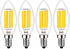 E14 LED Bulb Dimmable, 60W Equivalent, 2700K Warm White, 6W 600 Lumens, E14 Edison Bulb, 4 Pack