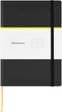 Maruman MNEMOSYNE Journal Notebook, 8.5 x 6.02 Inches, 5mm Dot Grid, Hard Cover with Elastic Band, 120 Sheets