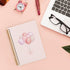 Pink Notebook Journal, Preppy Balloon Notebook, Girly Office Supplies, Hardcover Spiral 5.5x8.3
