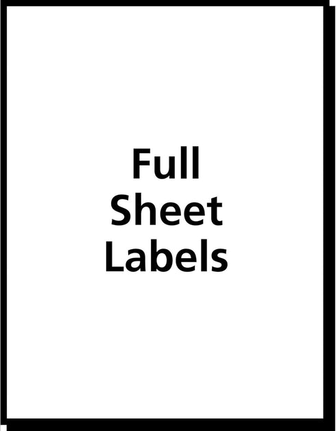 Avery Full-Sheet Shipping Labels, 8.5" x 11", White, 25 Blank Customizable Stickers for Mailing, Shipping, Organizing