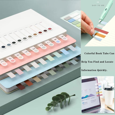 ELII 600 Pcs Page Markers, Sticky Index Tabs, Transparent Sticky Notes, Writable Flag Tabs Stickers