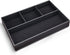 4 KINGFOM Pu Leather Desk Organizer Tray, Compartment Office Storage Supplies Stationery Drawer Tray, Nightstand