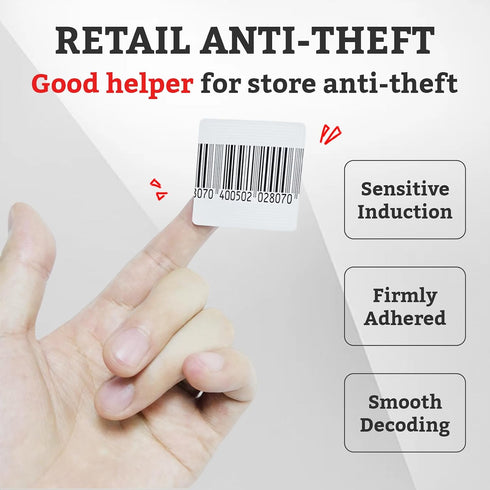 8.2mhz 1000 Security Tags Soft Labels Sticker, pcs Retail Anti-Theft Equipment Prevention EAS System