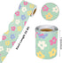 Whaline 196.8ft Pastel Boho Bulletin Board Borders, Daisy Flower Checkered Die-Cut Trim for Classroom Office