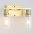 Brass Bedside Wall Sconces Set of 2, 1-Light Gold Bathroom Vanity Lights