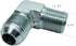 1 Piece 5/8" Male JIC (7/8"-14 Tpi) x 1/2" Male NPT Hydraulic Fitting 37° Flare to 90° Elbow Pipe Adapter