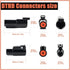 JRready ST6286 1 Pin DTHD Connector 4 Sets,IP67 Waterproof Single Terminal Connectors for Heavy-duty Applications,Contact Size 12 Crimp Wire Gauge 12-14AWG,25A by JRready