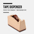 Lichamp Desktop Tape Dispenser Holder with Large 3 inch Core for Masking Tape, Heat Transfer Tape Sublimation, Painters Tape, Freezer Tape and Kitchen Tape by Lichamp