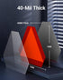 Slow Moving Vehicle Sign, Rust Free Aluminum Triangle Signs, 14"X16", 40-Mil Thick Reflective for Safety