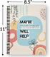 Softcover Swearing Helps Snarky Spiral Notebook, 8.5" x 11", 120 College Ruled Pages, Durable Gloss Laminated Cover