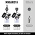 MNGARISTA Heavy Duty Retractable Keychain, Belt Clip & Carabiner Versions, 31.5" Steel Rope, 2-Pack Tactical ID Badge