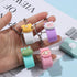 Mini Stapler Set, 5 Pcs Cute Key Chain Stapler with 5 Pcs Staples, Portable for Office
