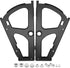 Litoexpe 1 Layers Black Shoes Drawer Cabinet Hinges, Stainless Steel Shoe Cabinet