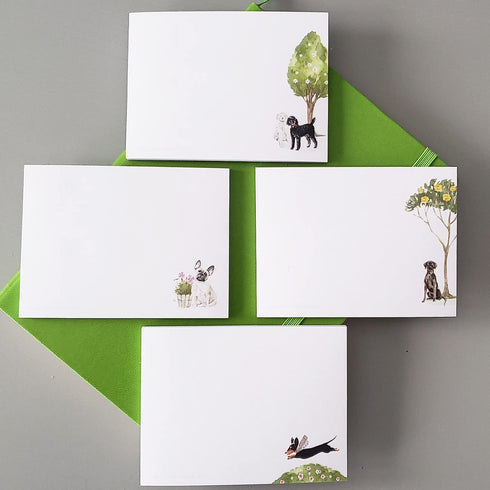 POODLE STICKY NOTES - 4" x 3" Notepad with 50 Sheets - Gift for Dog Lovers (2, POODLES in Black & White)