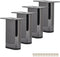 Btowin VCF 4 inch / 10cm Metal Furniture Legs, 4Pcs Modern Square Piano Key